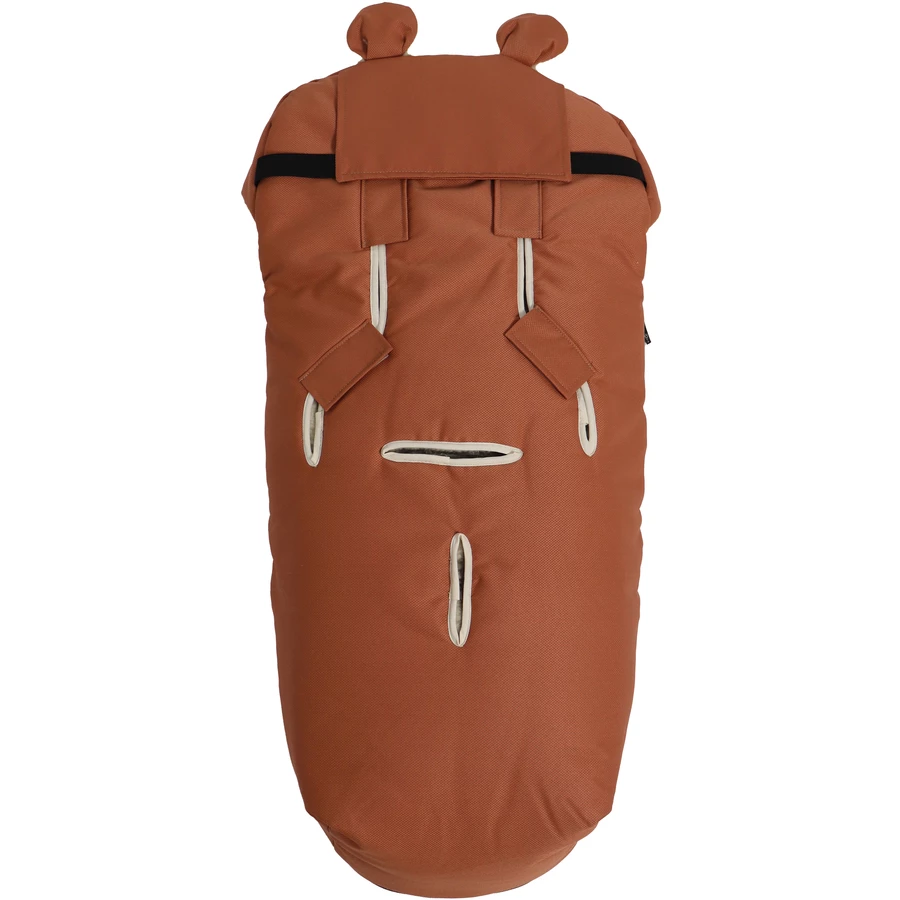 Kaiser Winterfußsack XL EARS WOOL coral gold