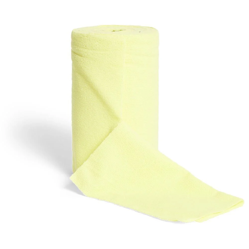 Rouleau de 50 chiffons en microfibre jaune