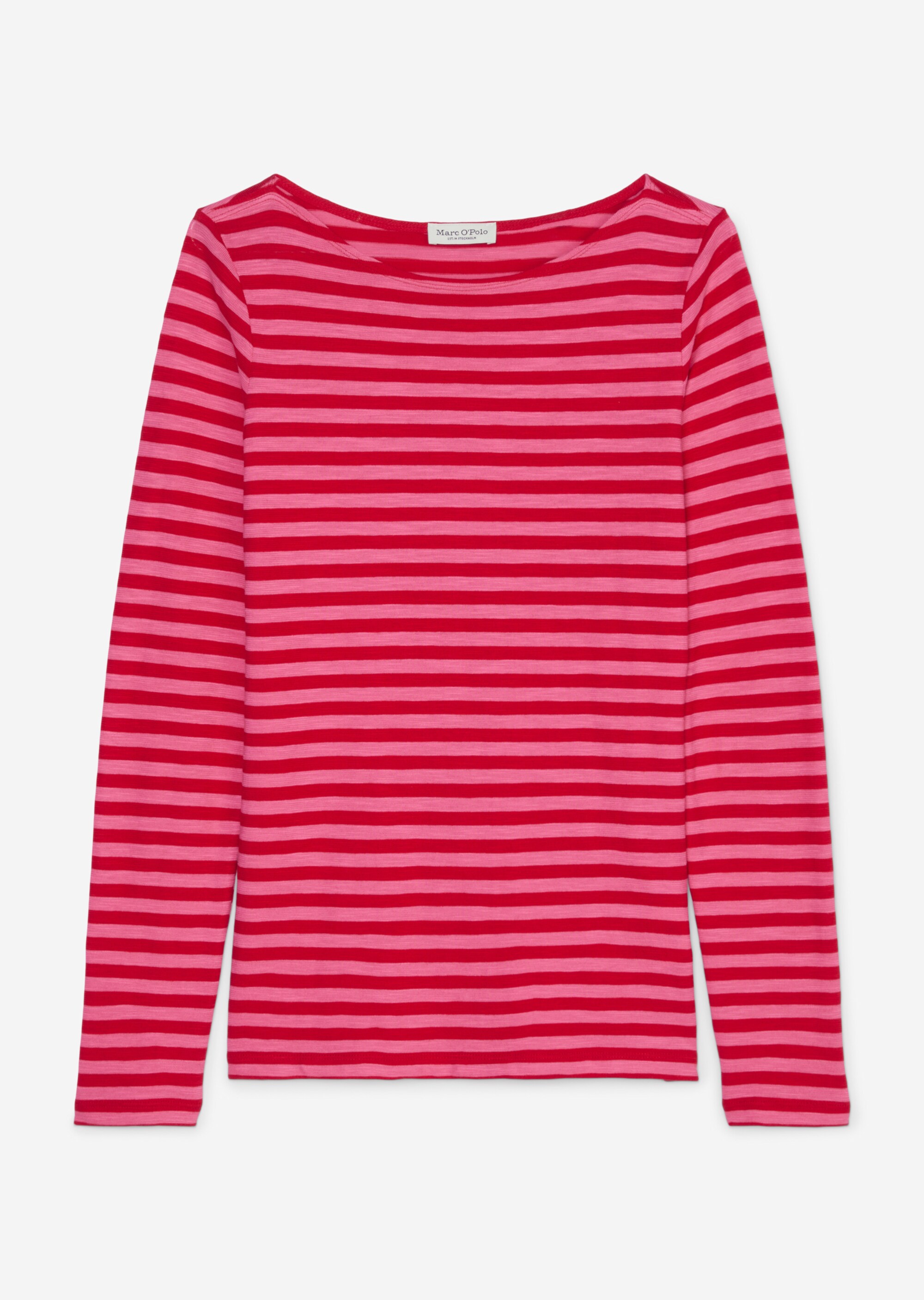 Ringel-Longsleeve regularaus Slubjersey