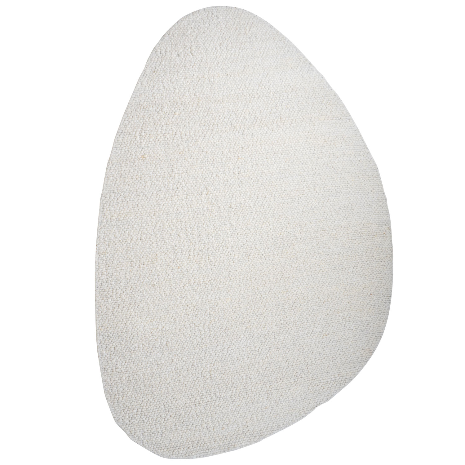 Vloerkleed Stone Kiezelvormig white 160x230 cm