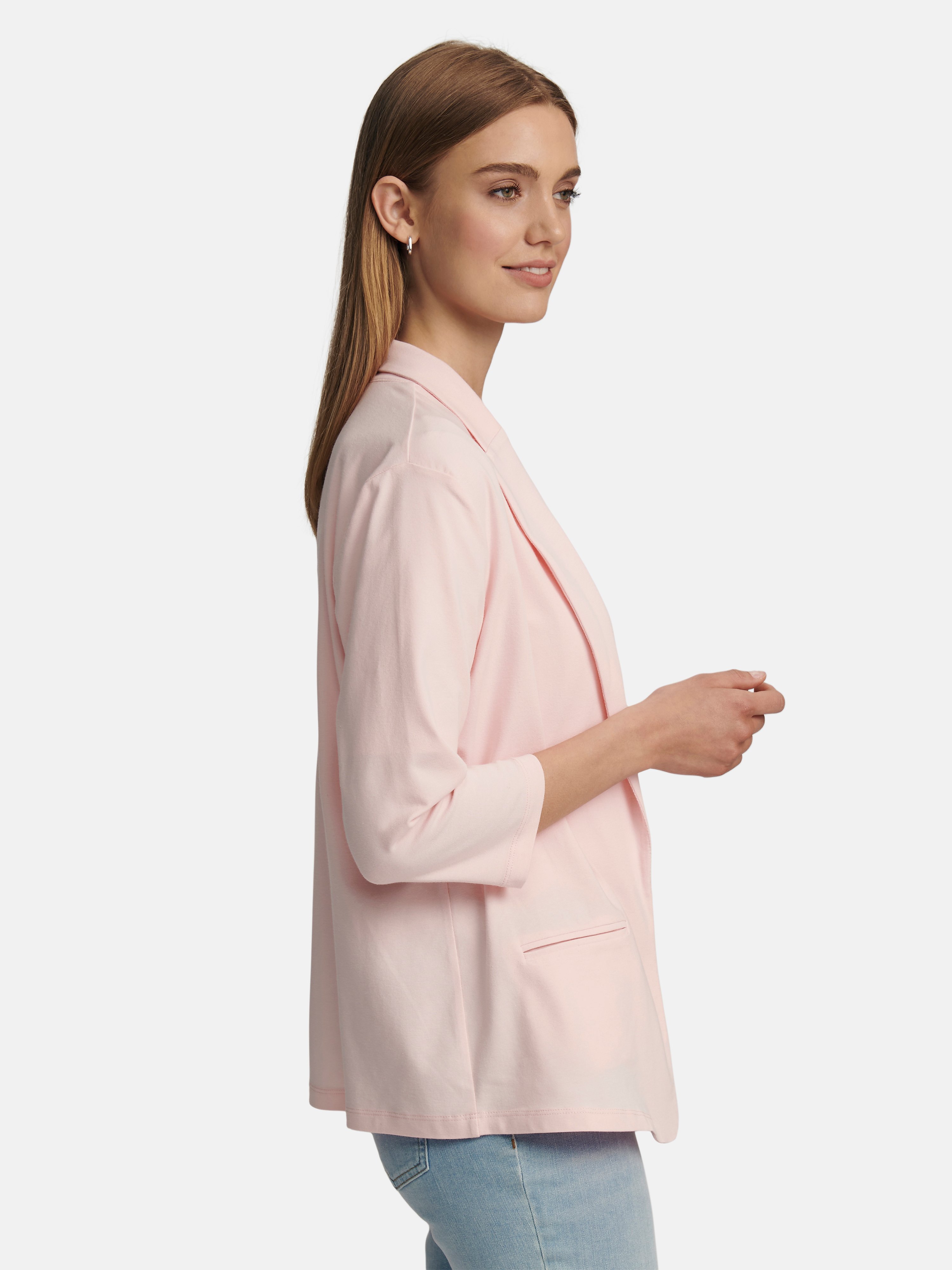 Jersey-Blazer mit 3/4-Arm