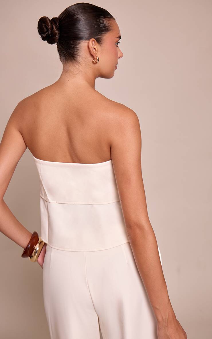 Crème Haut Bandeau Ajusté À Revers
