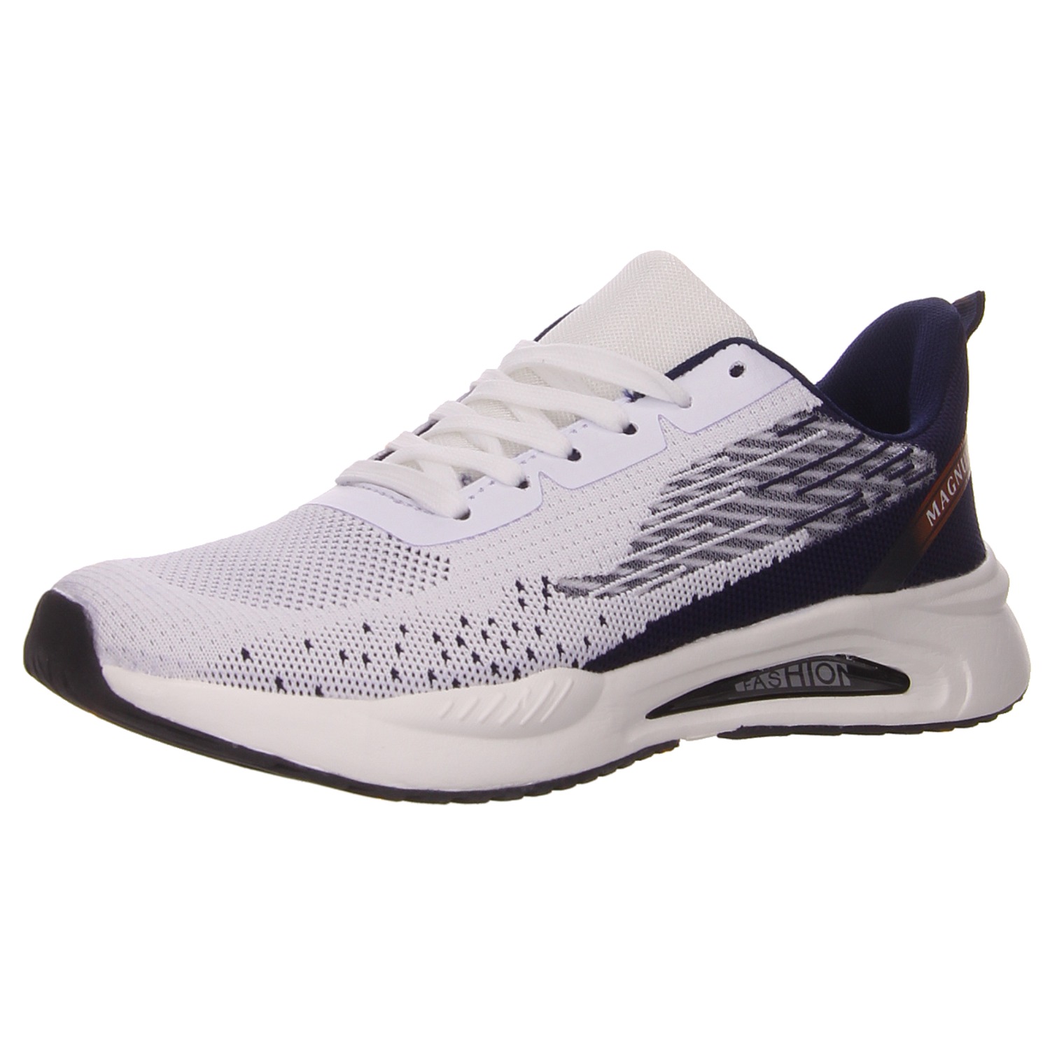 Magnus Sneaker weiß blau weiss/weiss kombi