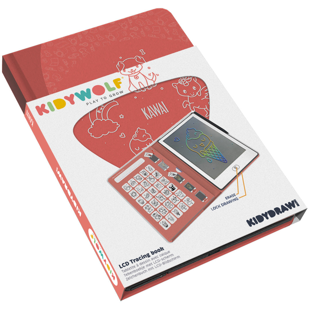 kidywolf tekenbord kidydraw mini - kawai