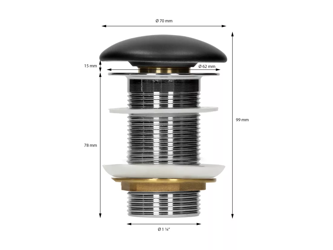 Vasque à poser en céramique noir lavabo avec garniture de vidage noir 390x150 mm
