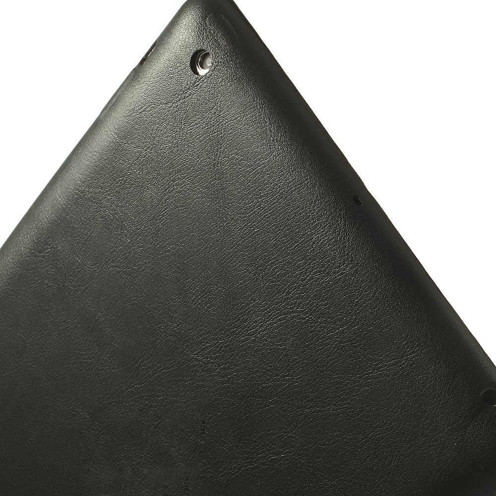 iPad 2 / 3 / 4 Leder Tasche Smart Case Hülle - Schwarz