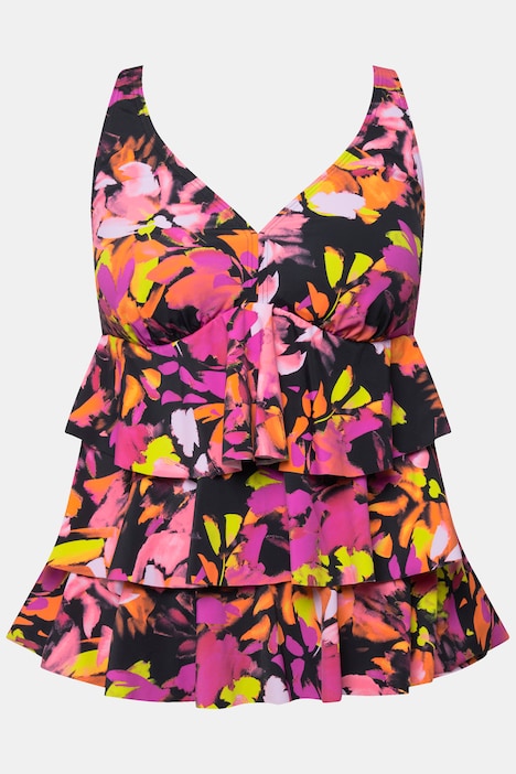 Tankini, Volants, Softcups, breite Träger