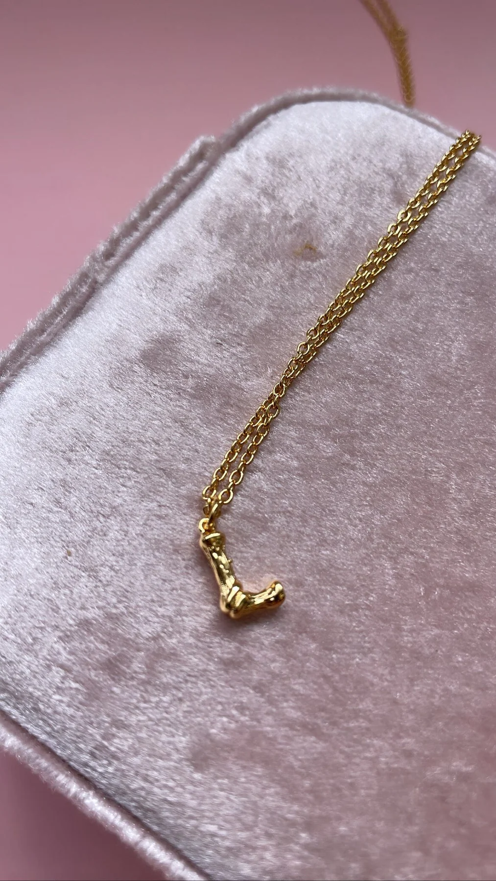 Mellow Moon Kim Letter Necklace