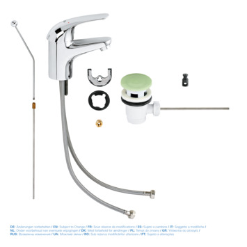 GROHE wastafelkraan Swift S-size met hendel en waste Chroom