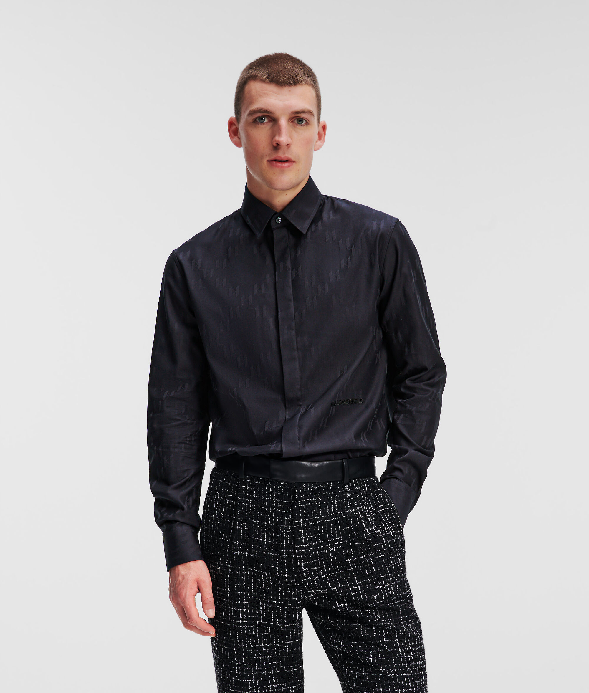 CHEMISE AVEC MOTIF DIAMANT KL MONOGRAM
