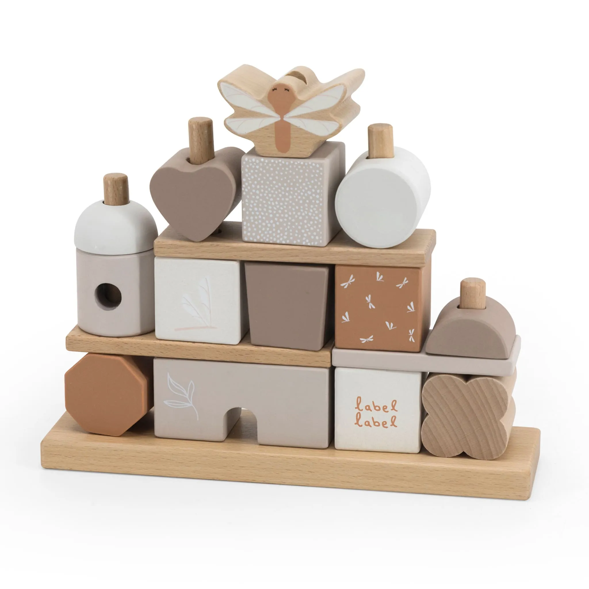 Label Label Blocs à empiler 'Cottage' - Nougat