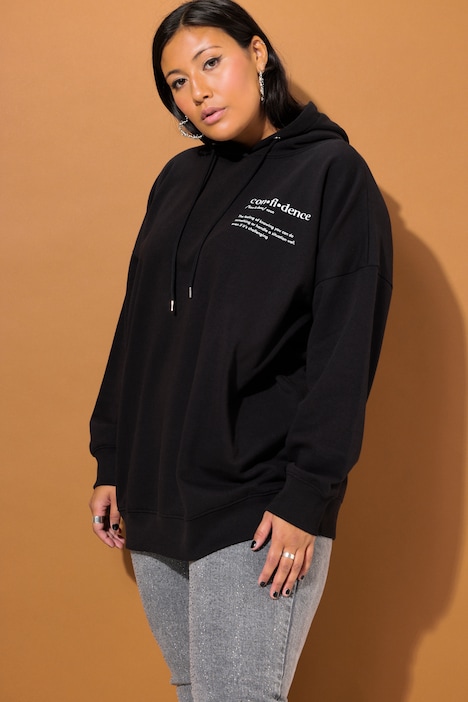 Hoodie, oversized Shape, Rückenprint