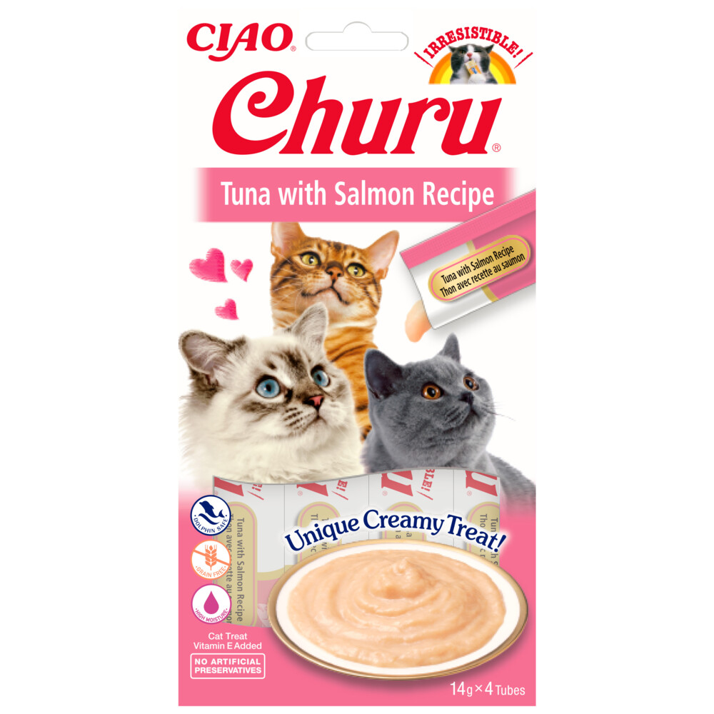 Ciao Kattensnack Churu Tonijn - Zalm60 gr