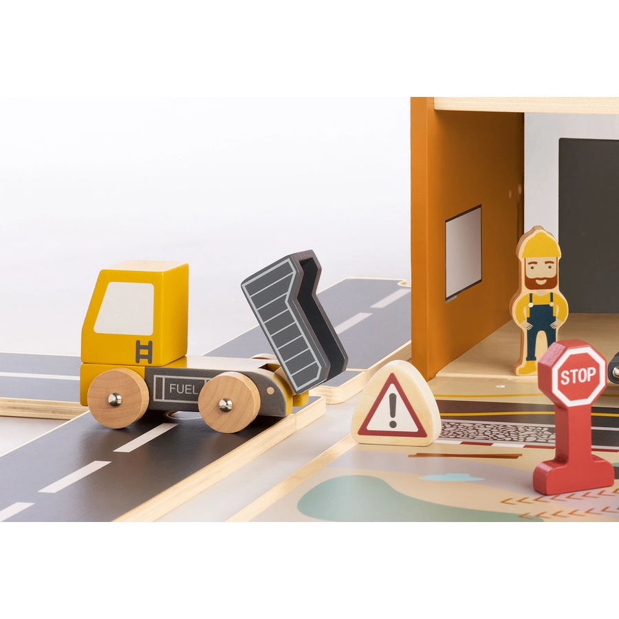 Pinolino Spielwelt 'Baustelle Gustav' mit Zubehör