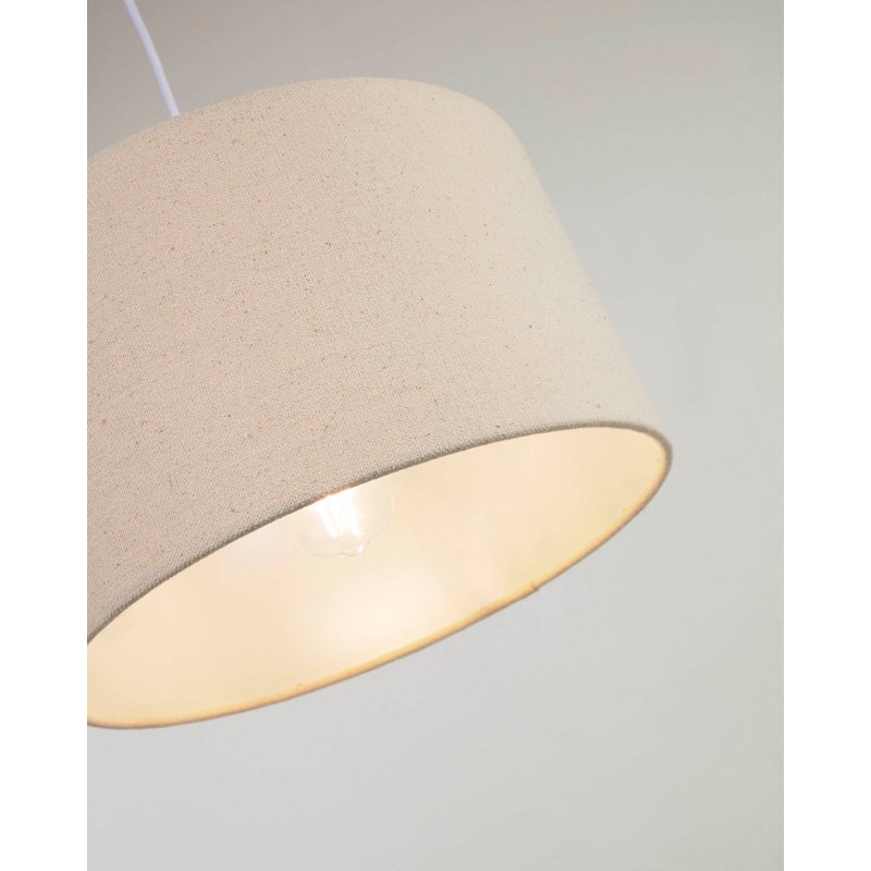 Abat-jour suspension petit Nazli en lin finition beige