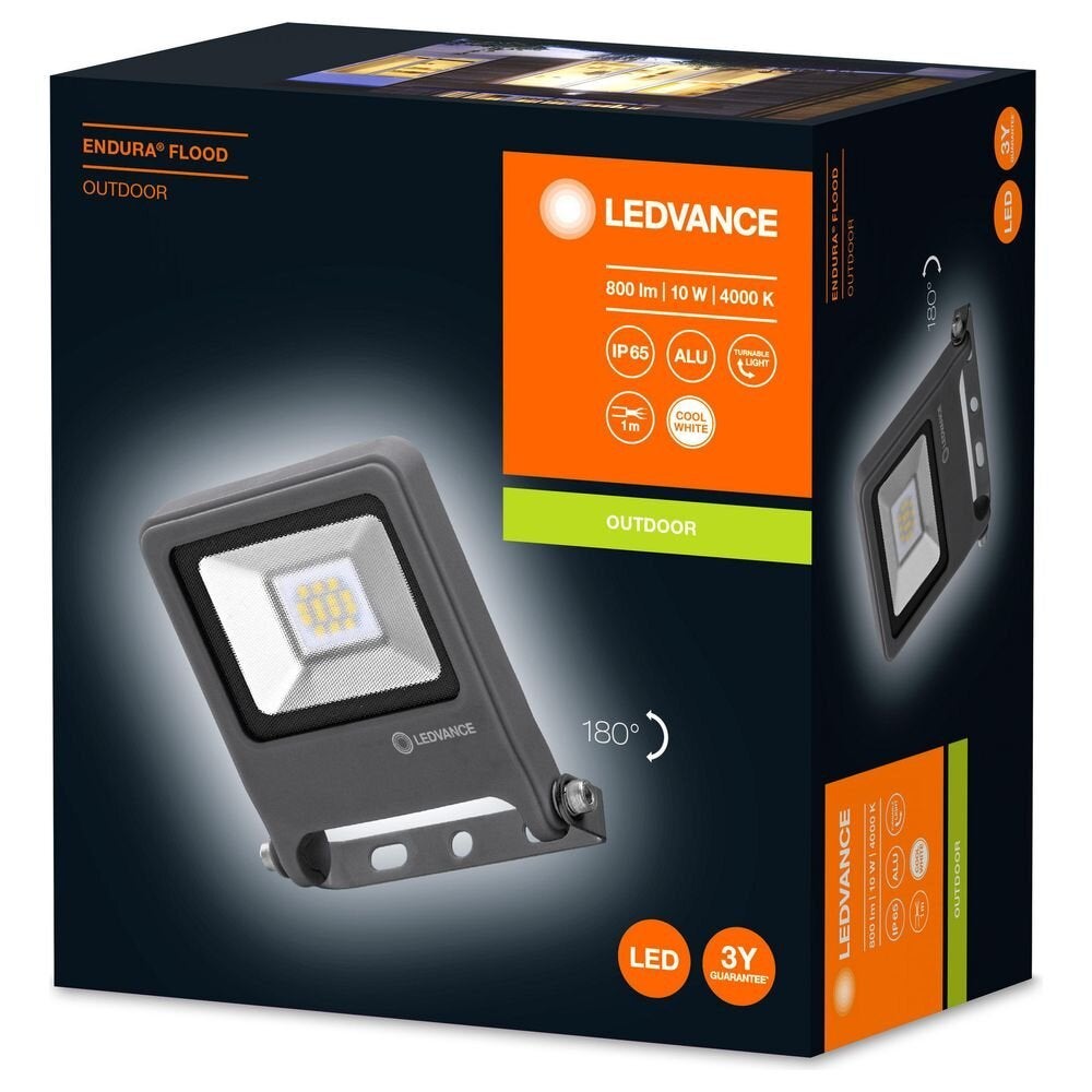 LED-schijnwerper Endura in donkergrijs 10W 800lm IP65