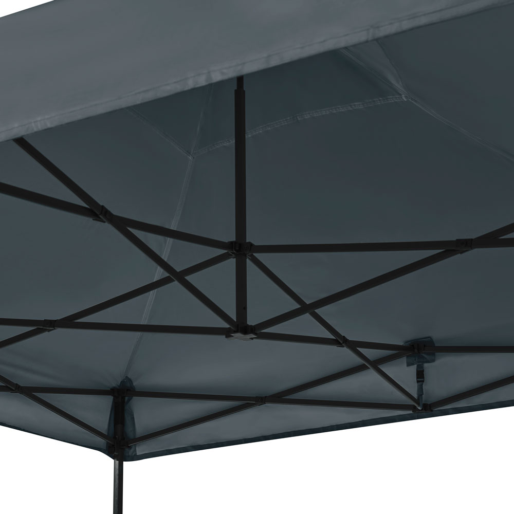 VONROC Premium 3 x 3 Easy-Up partytent met zijwanden - Grey