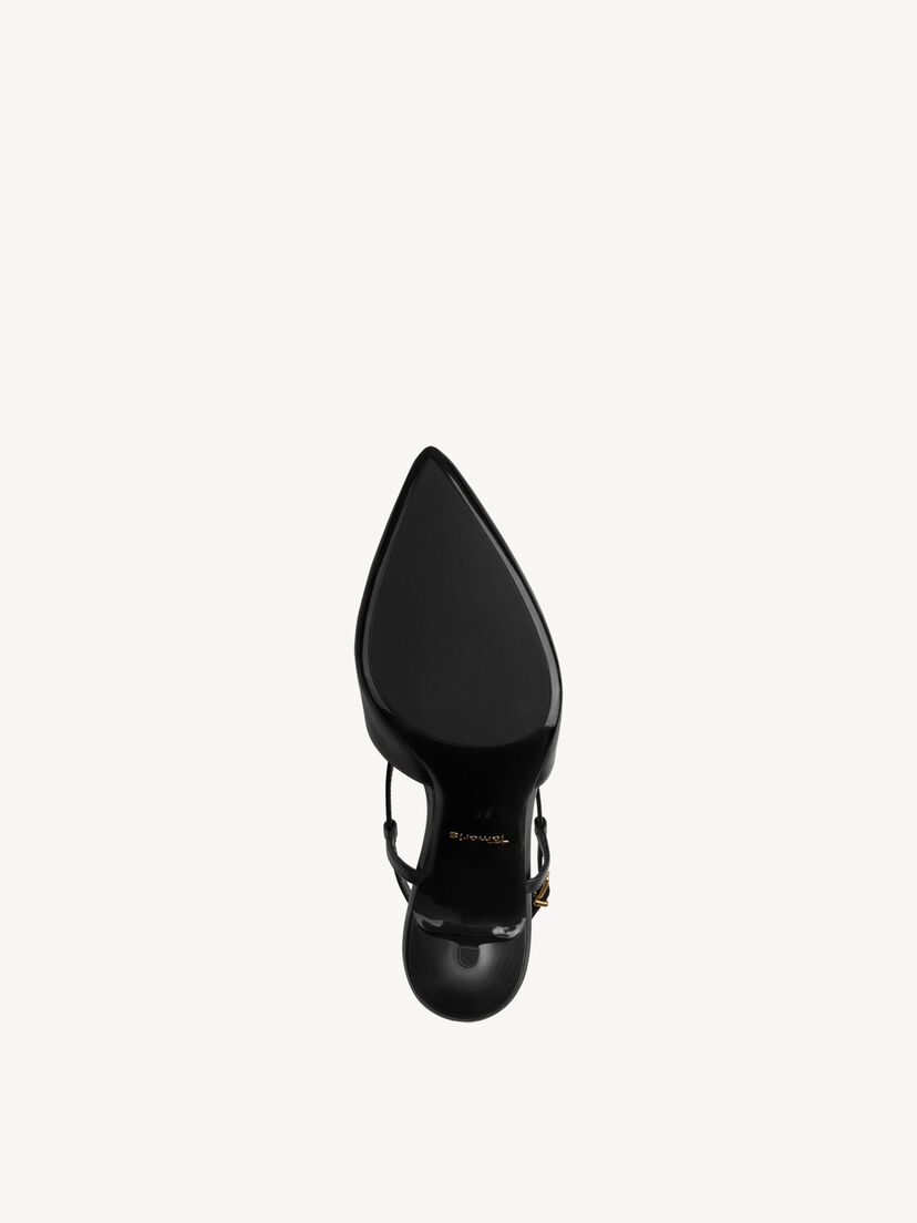 Leren Slingpumps - zwart