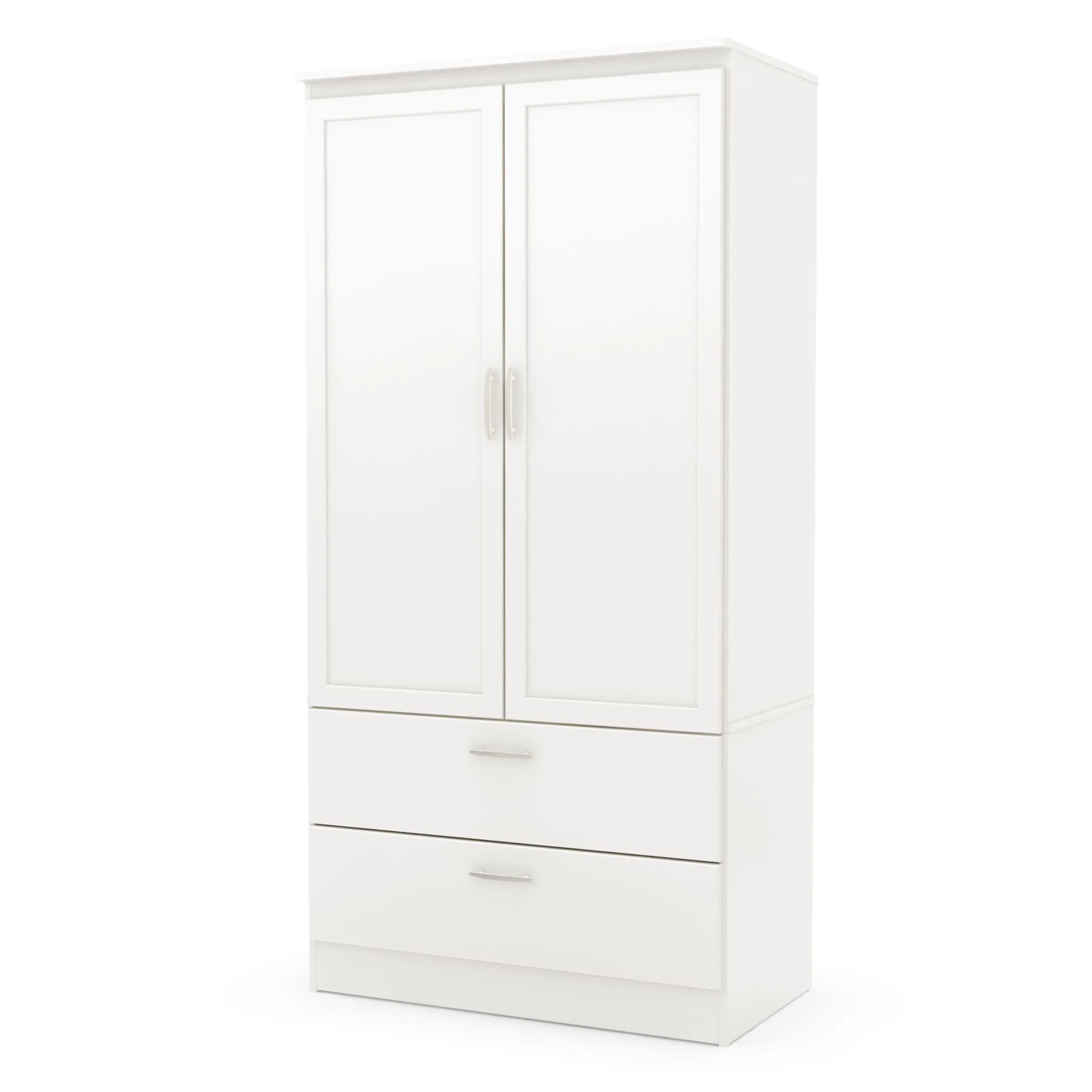South Shore Armoire Penderie - Acapella Blanc Solide