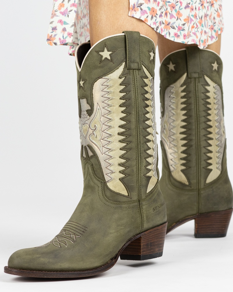 Sendra Debora Insa Cowboylaarzen  - groen