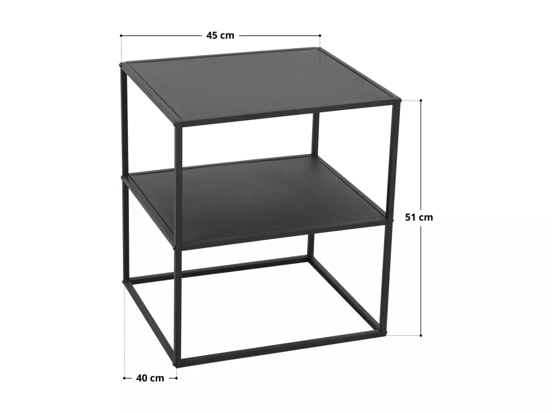 Table d'appoint en métal HERMI