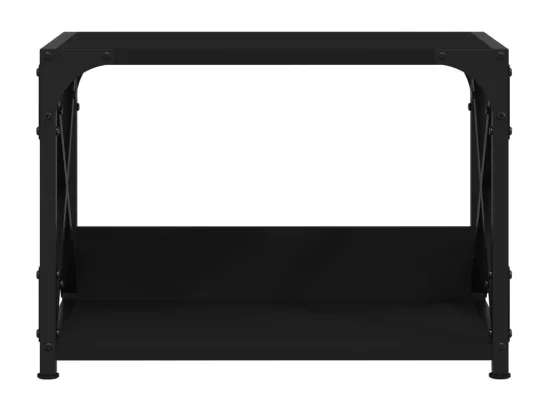 Support d'imprimante 2 niveaux noir 44x26x31,5 cm