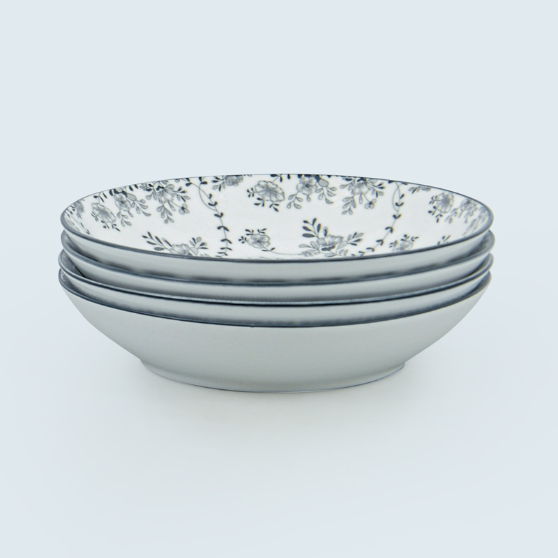 Lot de 4 assiettes multi-usages 'Manela'