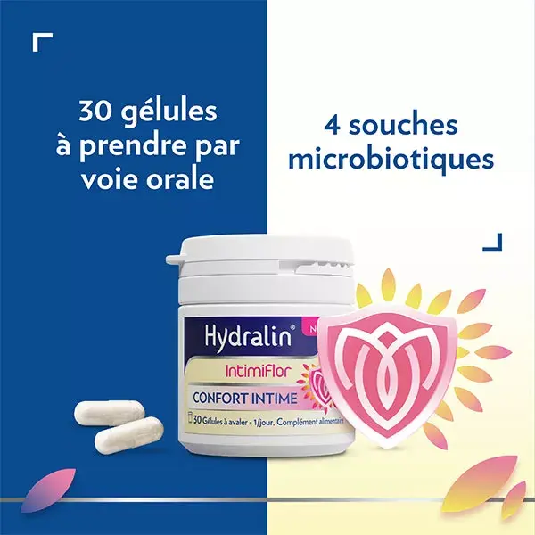 Hydralin IntimiFlor Conforto Íntimo 30 cápsulas