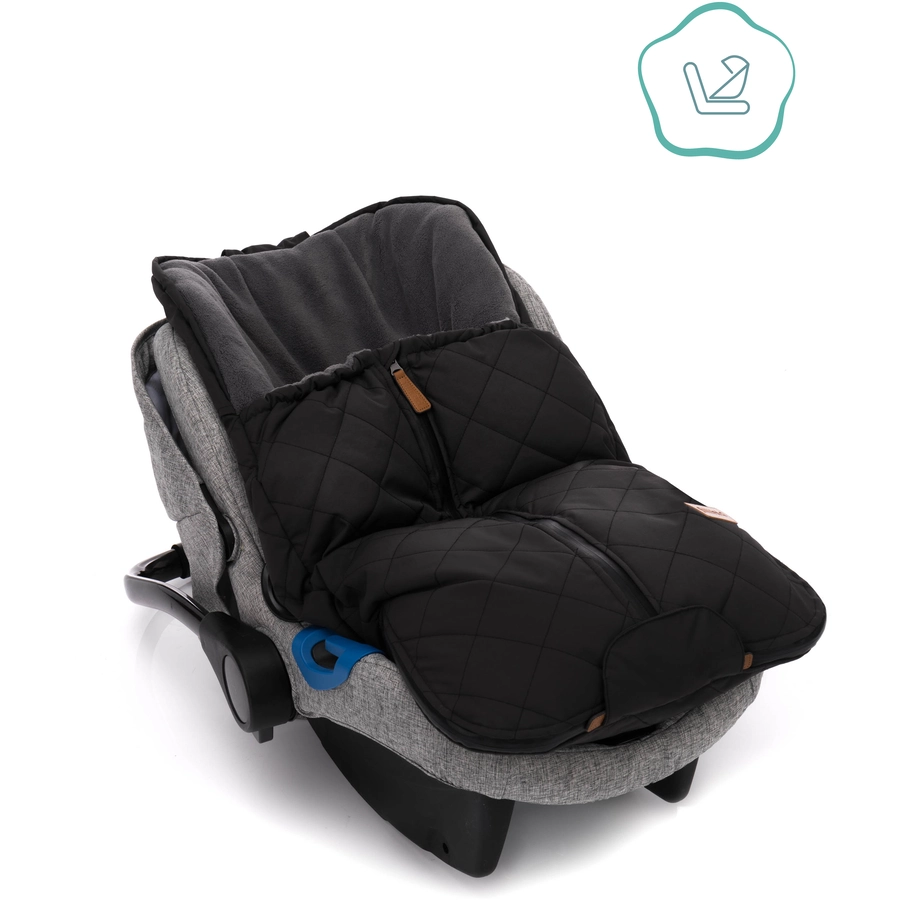fillikid Winterfußsack Nevado für Babyschale Schwarz