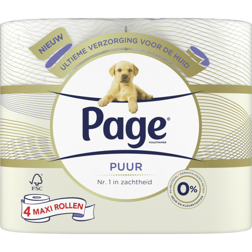 Page Toiletpapier Puur 3-laags4 stuks