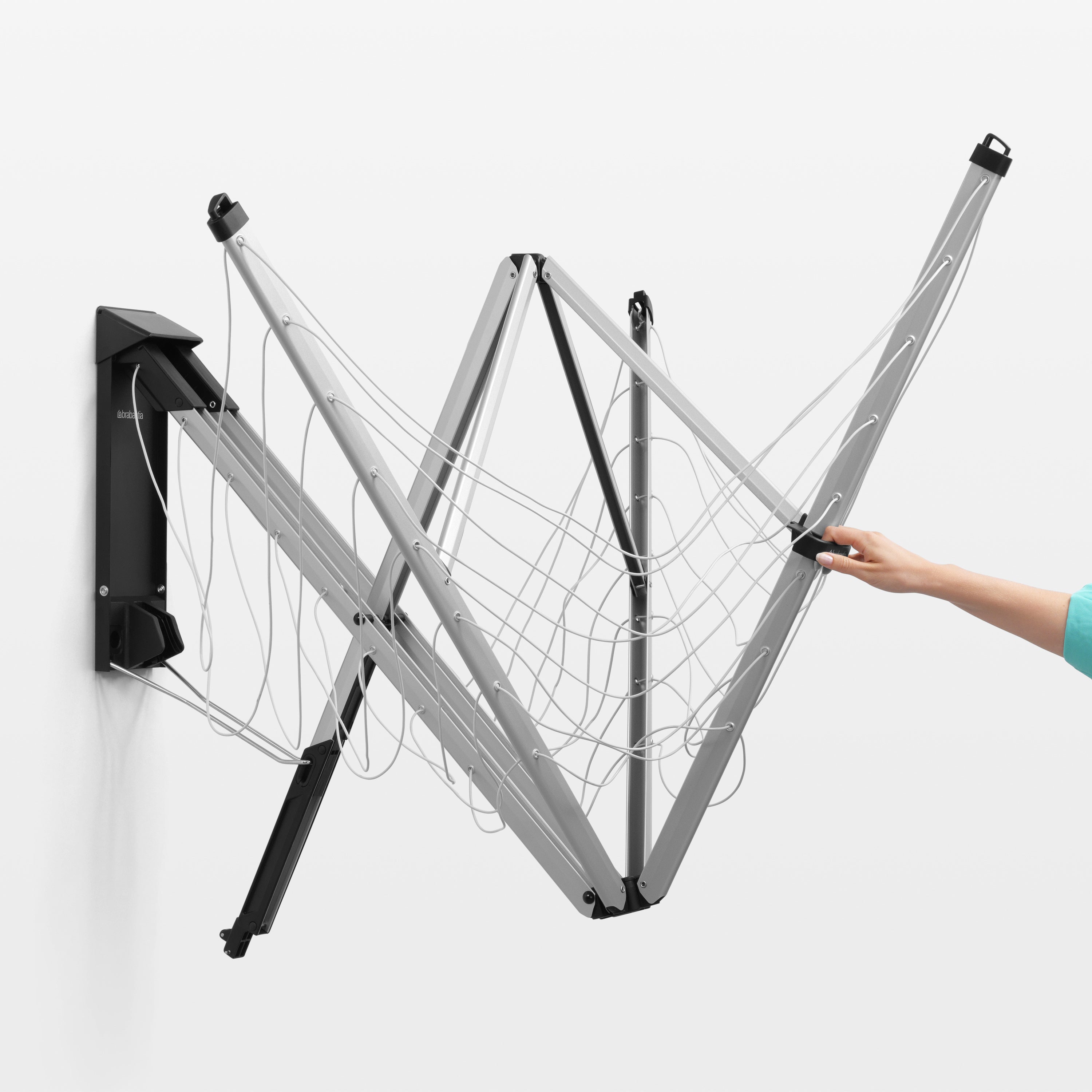 Brabantia WallFix Droogmolen 24 m incl. Beschermbox