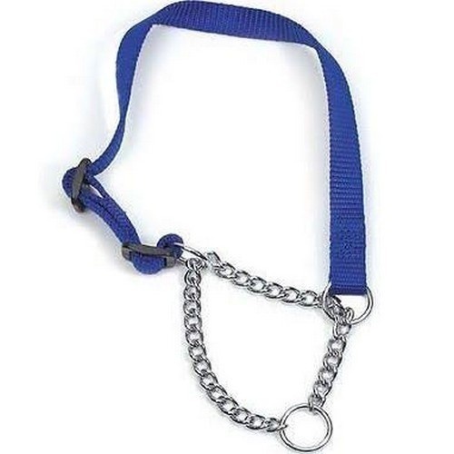 Coleira e corrente Ancol Half Check em nylon para cães
