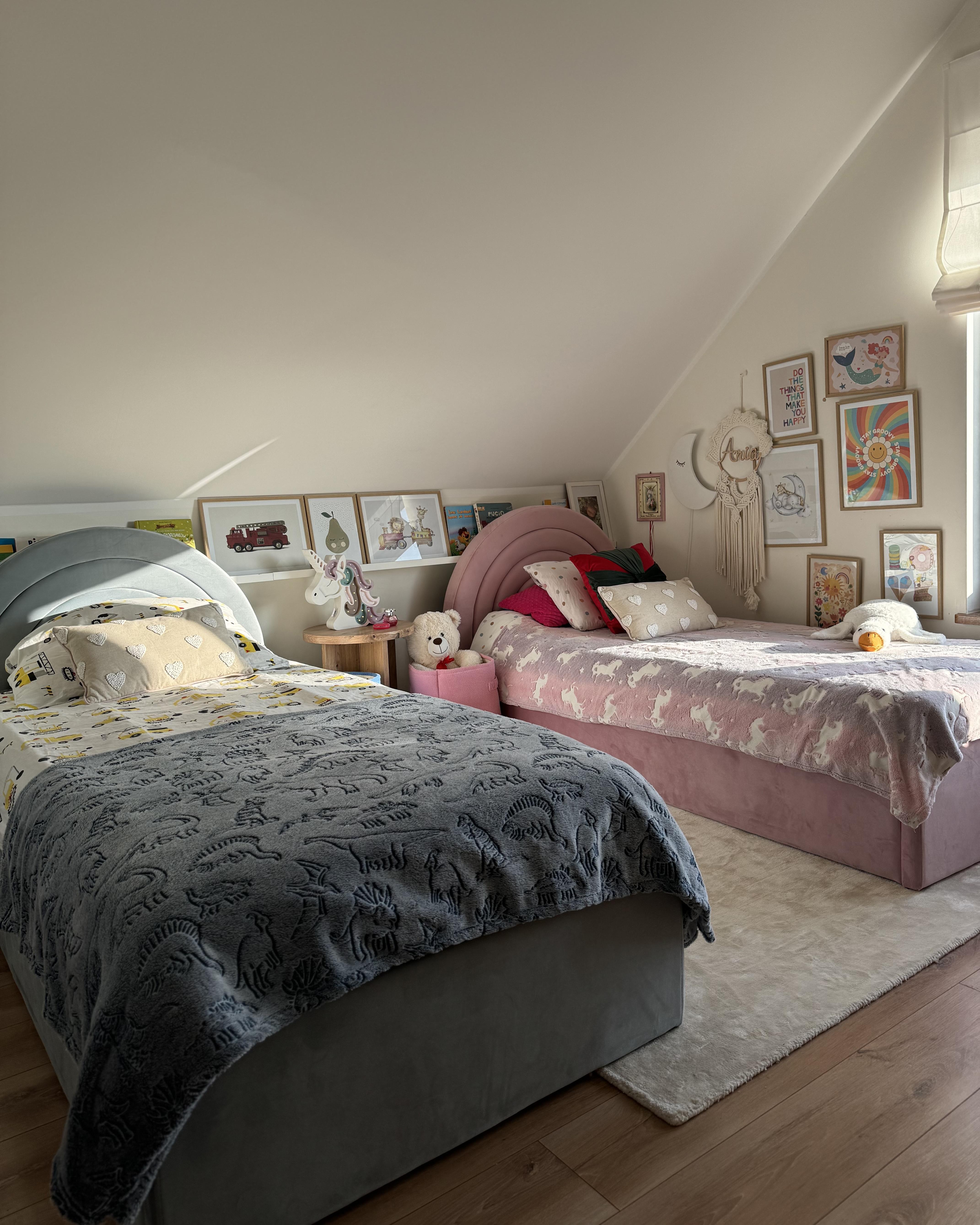Kinderbed met opbergruimte Fluweel ANET 90 x 200 cm Roze