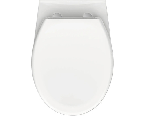 form&style Obira wandclosetset, diepspoel, open rand, glanzend wit met toiletzitting