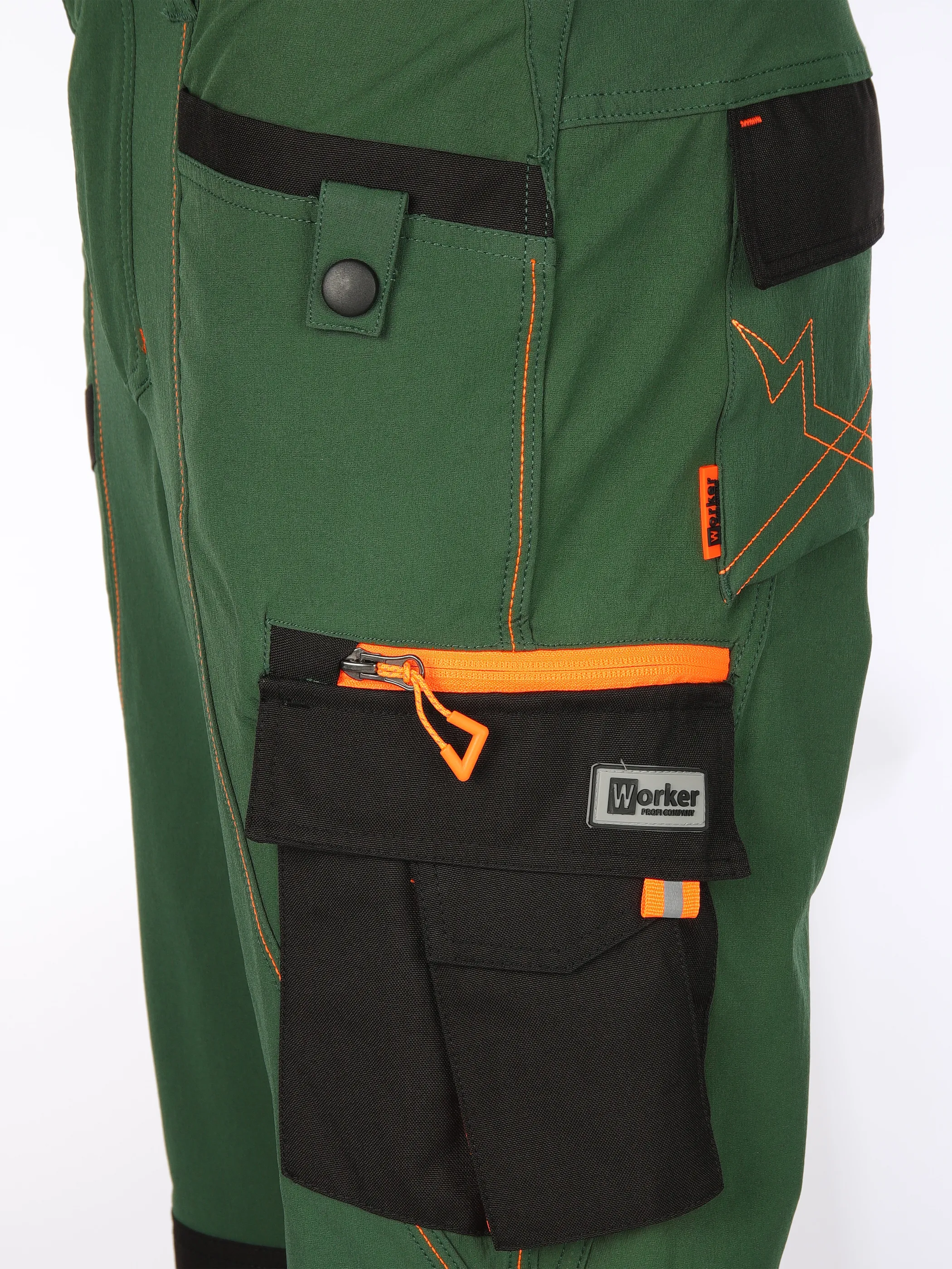 Herren Arbeitshose mit Superflex und vielen Details