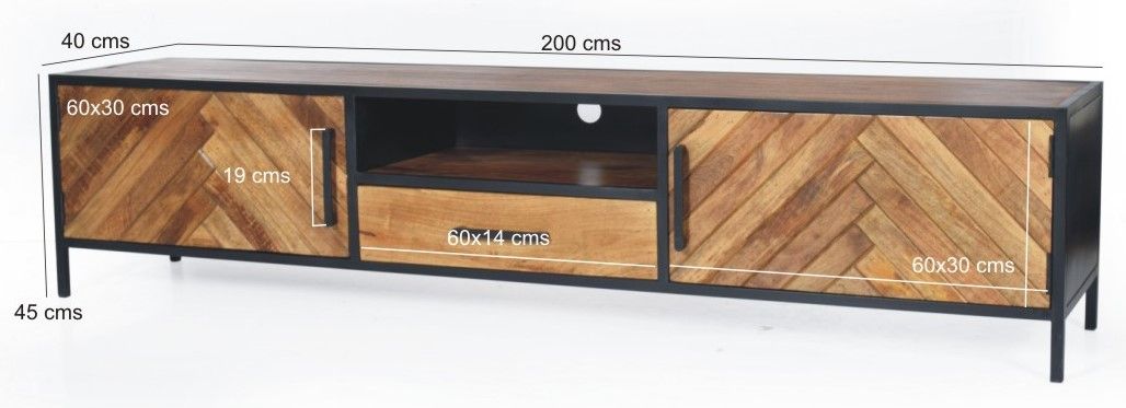 Tv-kast Brooklyn B200 x D40 x H45 cm