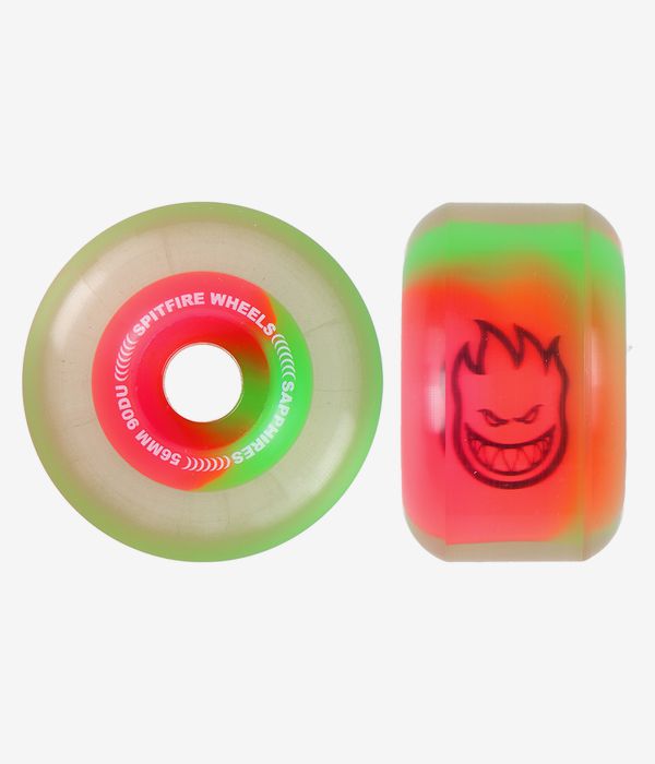 Spitfire Sapphire Rollen (neon pink green) 56 mm 90A 4er Pack