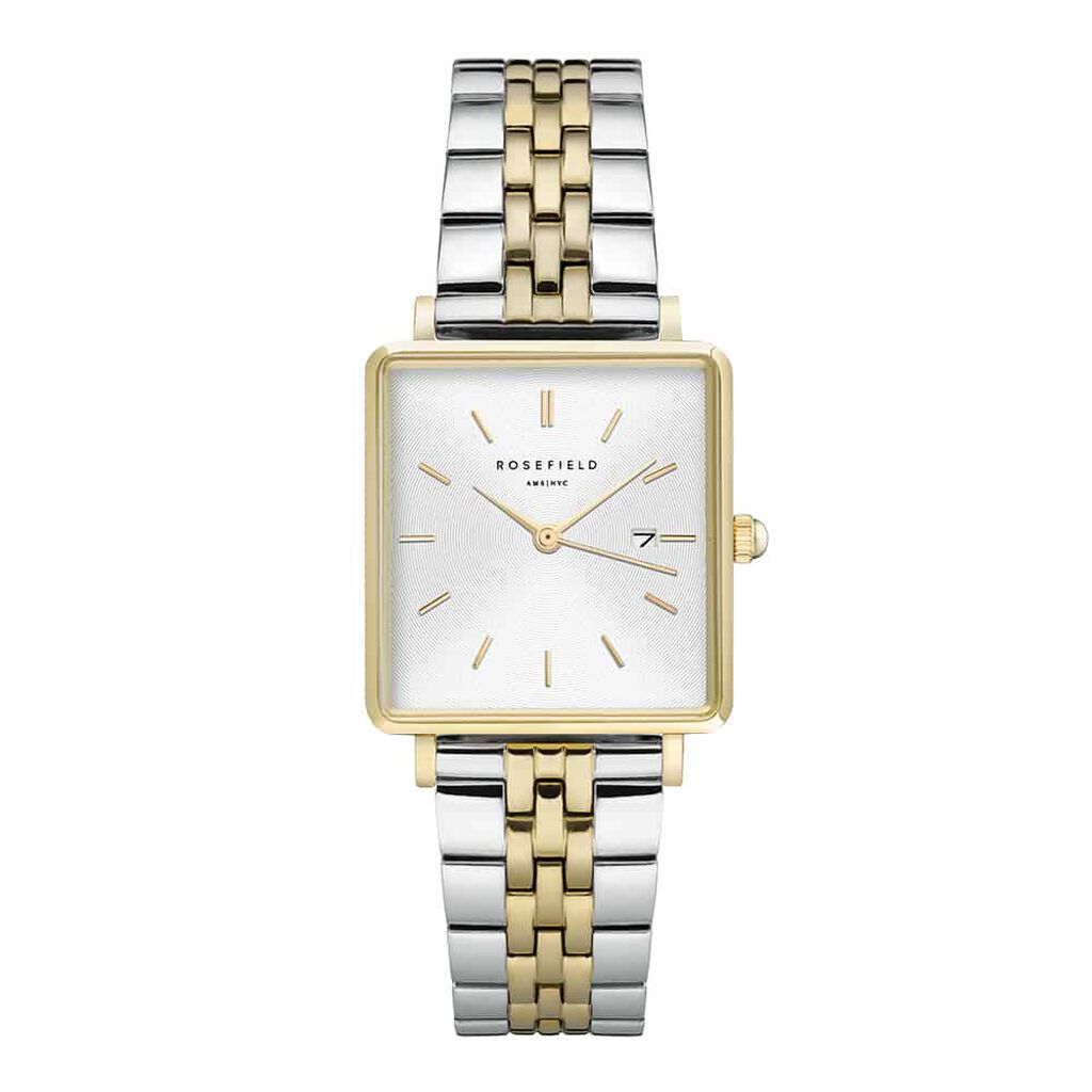 Montre Rosefield The Boxy Blanc