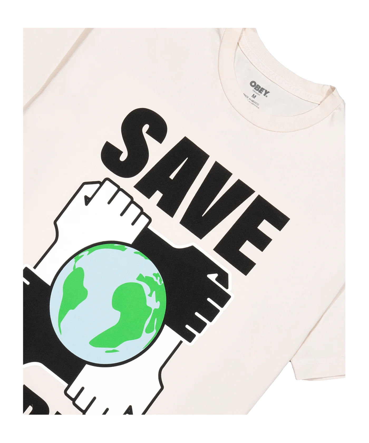 Obey Save Earth T-Shirt Weiss