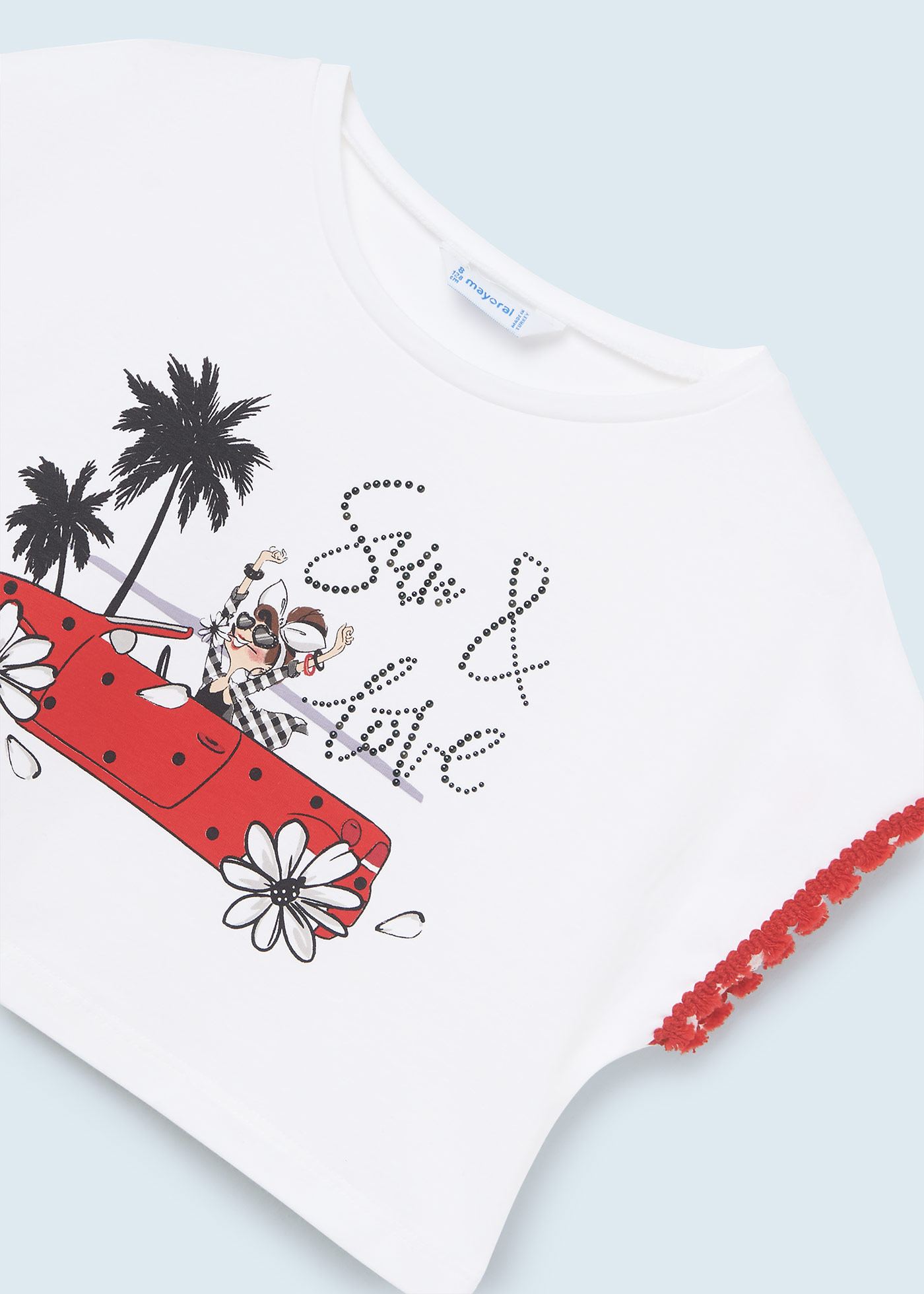 Conjunto de duas peças em algodão sustentável para meninas