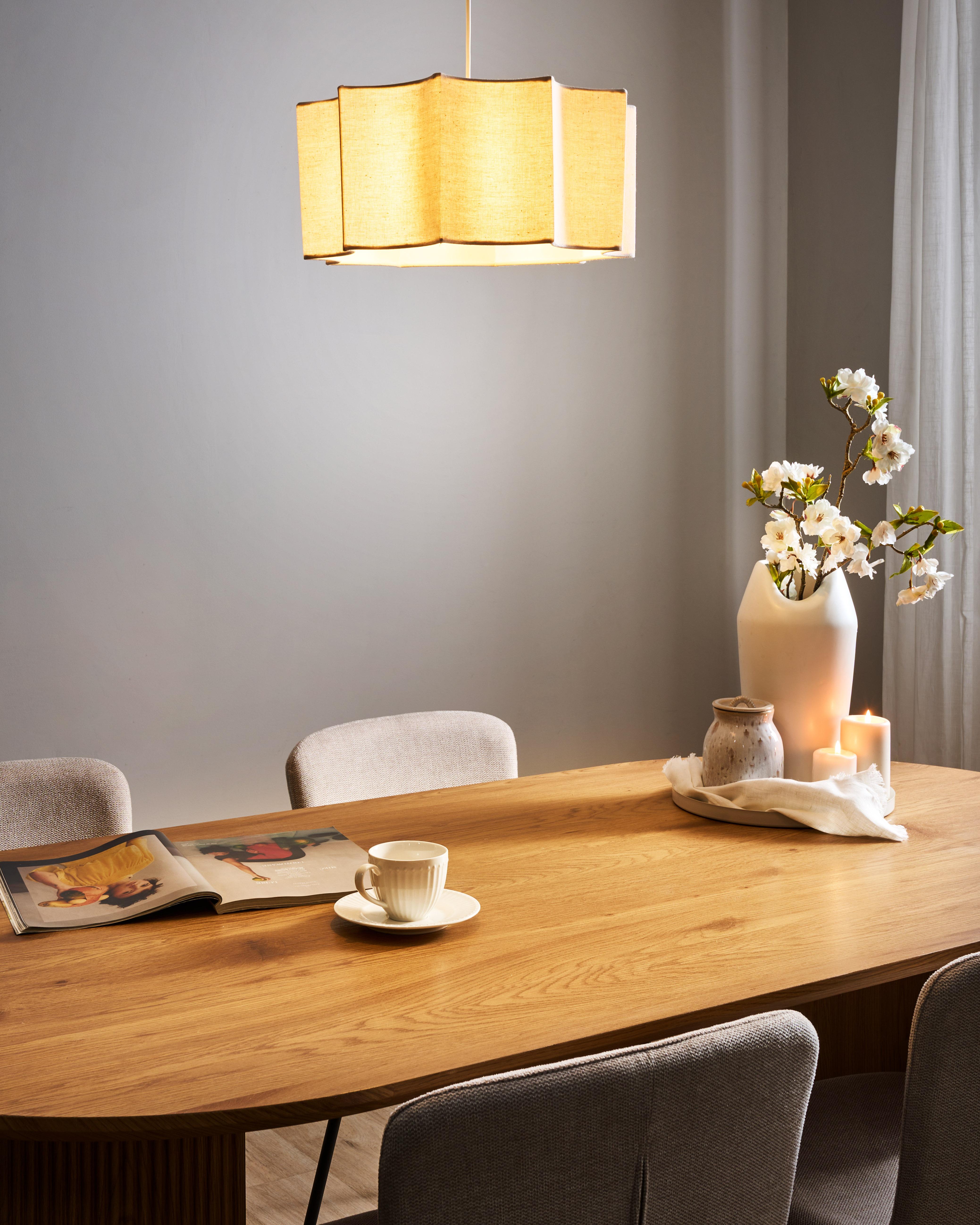 Hanglamp LUENHA Metaal Beige