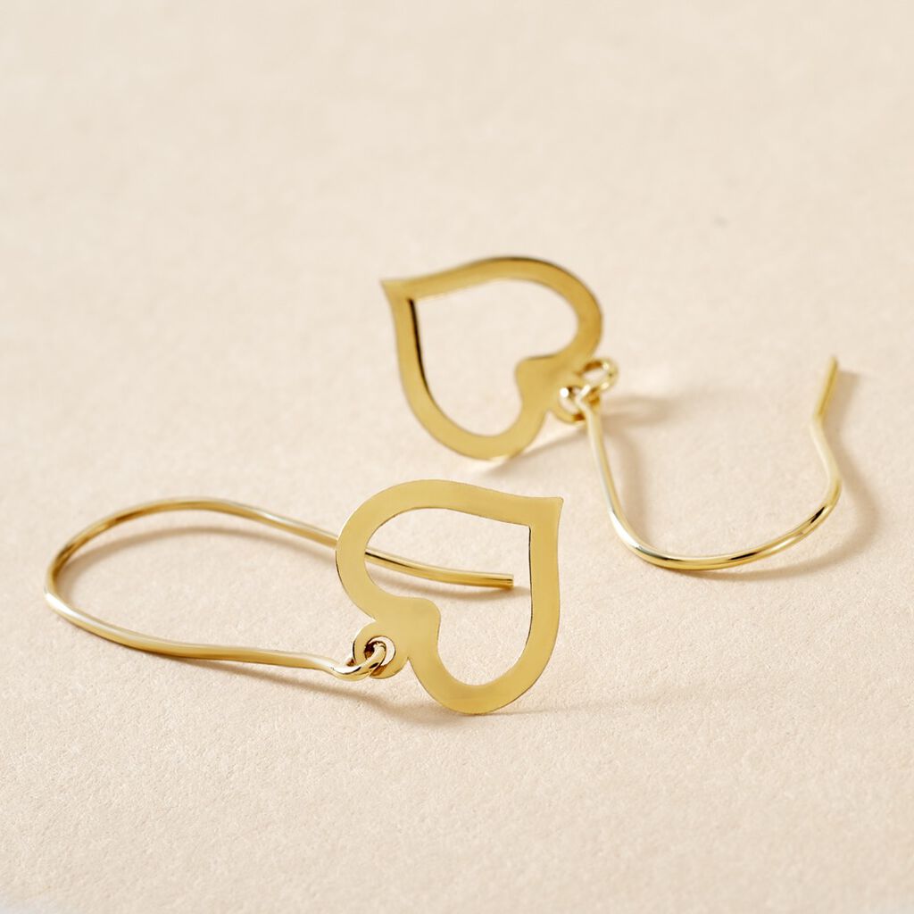 Boucles D'oreilles Pendantes Or Jaune