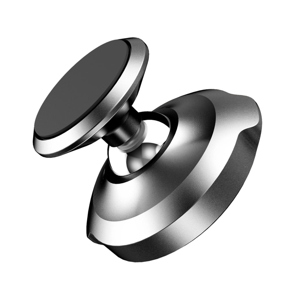 Magnet Auto KFZ Mini Alu Halterung 360° Grad selbstklebend - Schwarz