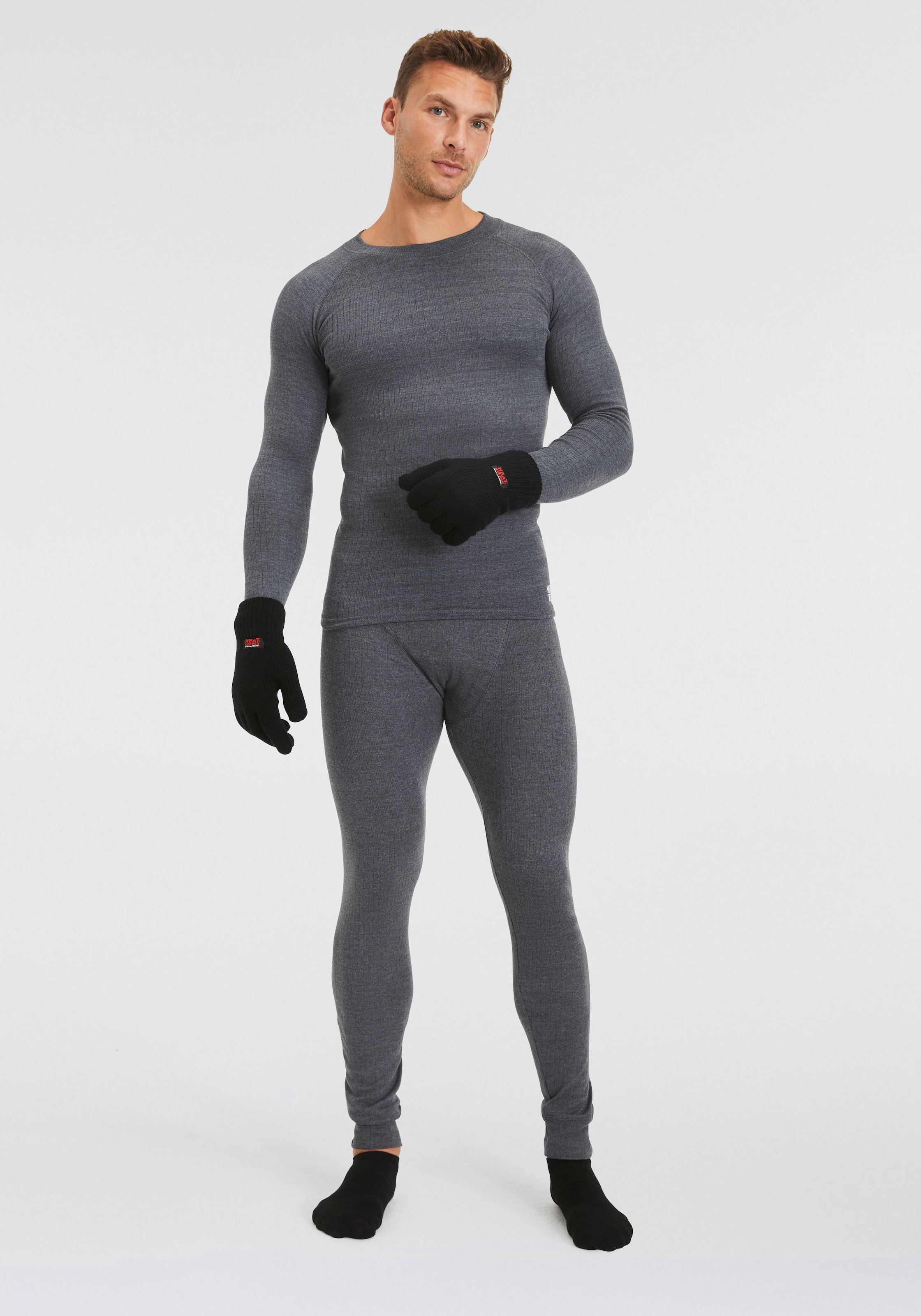 Heatkeeper Strickhandschuhe , Thermohandschuhe mit elastischem Bündchen