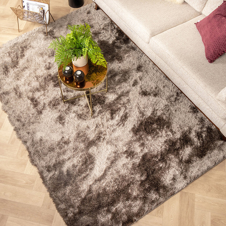 Hoogpolig vloerkleed - Glorious Zilver/Grijs | Luxe