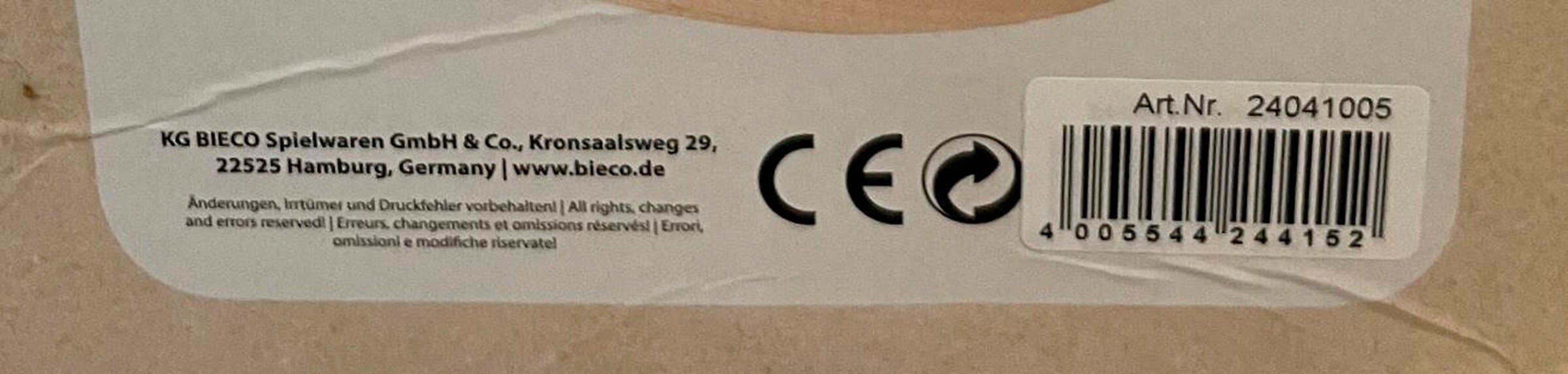 Bieco Motorikschleife mit Spiegel Mint - ab 12 Monate Grün