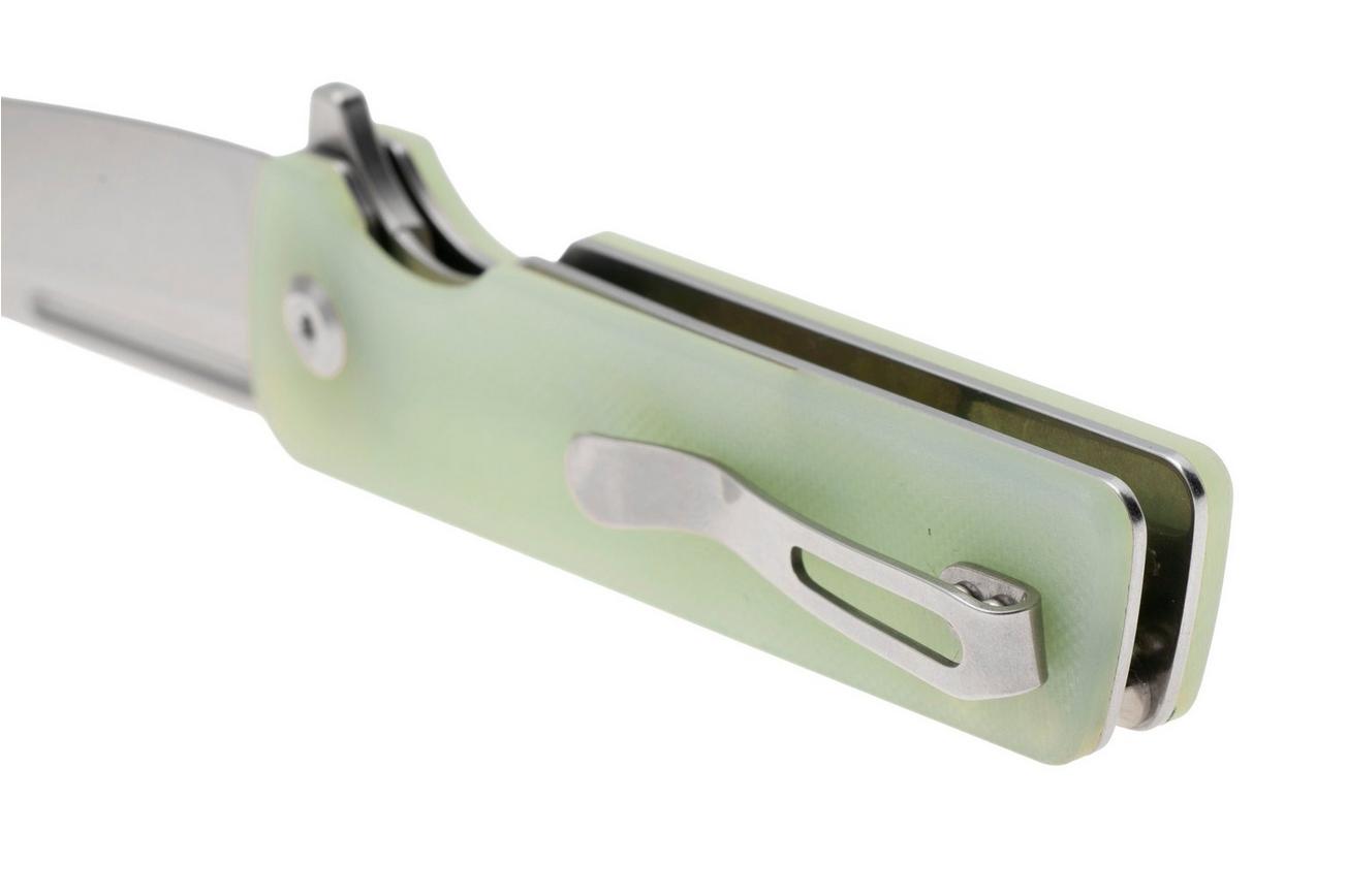 Tenable Knives Anomaly T2038T4 Stonewashed Nitro-V, Jade G10, zakmes, Pinkerton Knives design