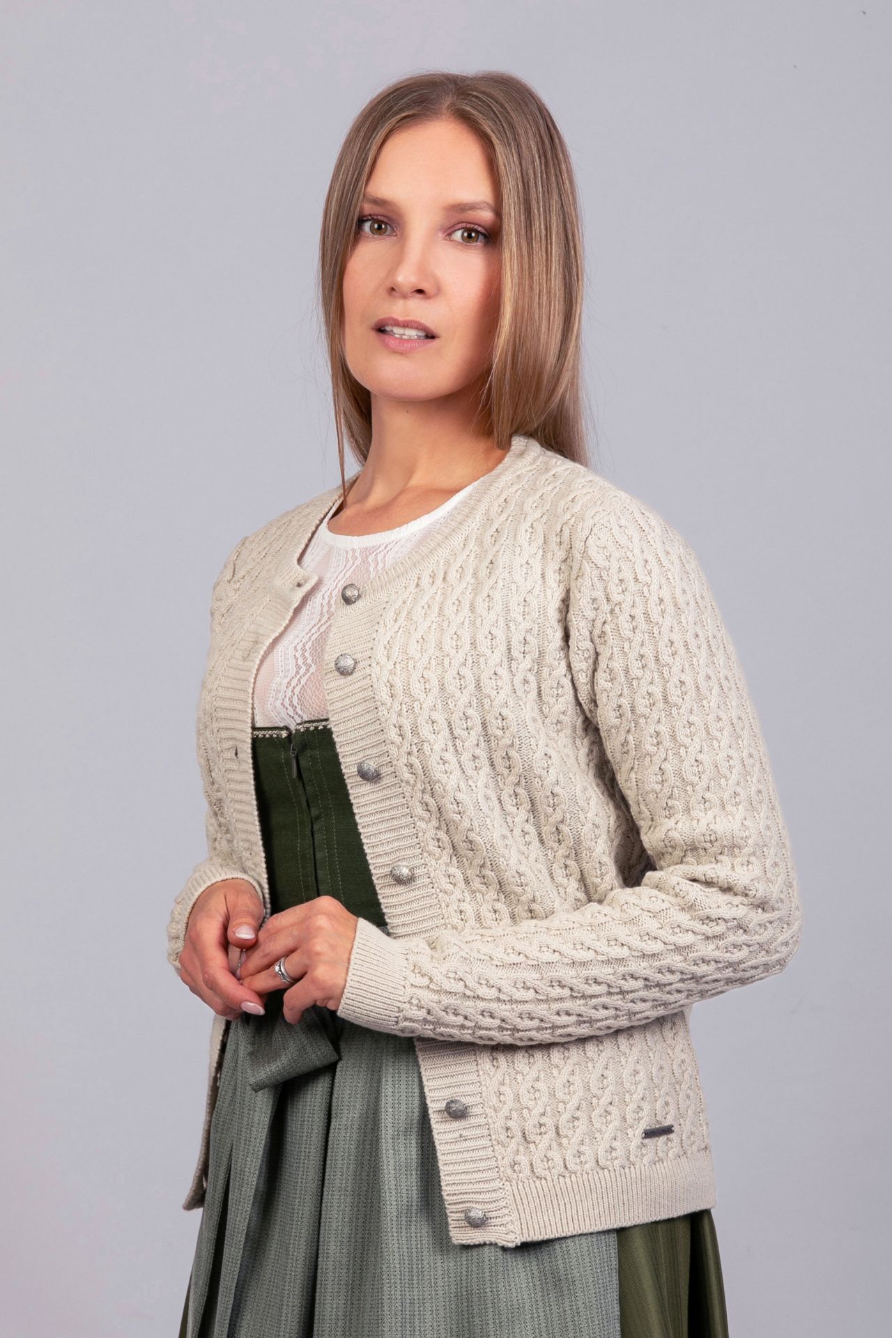 Strickjacke Marlene creme