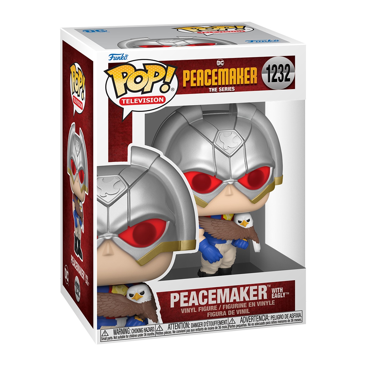 Funko Pop! Vinyl DC Peacemaker med Eagly figur