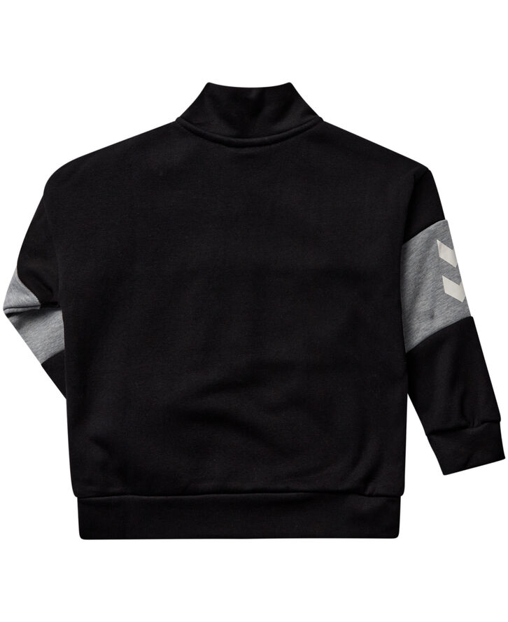 Hummel hmlHERON HALF ZIP SWEATSHIRT Sort